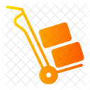 Hand Trolley Box Package Icon