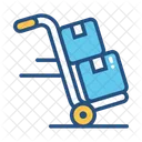 Delivery Package Hand Truck Icon
