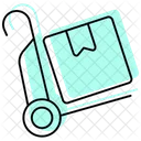 Hand Truck Color Shadow Thinline Icon Icon