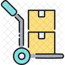 Hand Truck Trolley Delivery Icon