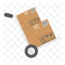 Cardboard Dolly Delivery Icon