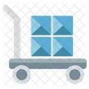 Hand Trolley Hand Truck Luggage Cart Icon