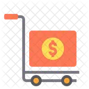 Cart Logistic Hand Truck Suitcase Icon