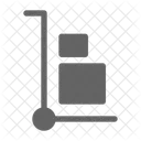 Hand Truck Delivery Shipment Icon