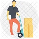 Hand Truck Luggage Icon