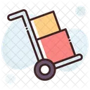 Hand Trolley Hand Truck Luggage Cart Icon