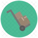 Hand Truck Moving Parcel Icon