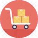 Hand Truck Trolley Icon