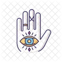 Hand und Auge Esoterik  Symbol