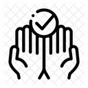 Handverifizierung  Symbol