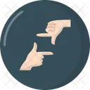 Hand Video Frame Symbol