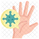 Hand Virus Bacteria Virus Icon