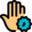 Handvirus zwei  Symbol