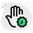 Handvirus zwei  Symbol