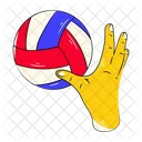 Hand Volleyball Volleyball Catch Volleyball Icon