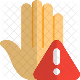 Hand warning  Icon