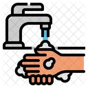 Hand Wash Cleaning Icon