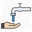 Tap Handwash Cleaning Icon