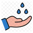 Hand Wash Hand Drop Water Icon