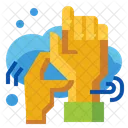 Cleaning Hand Finger Icon