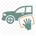 Hand Washing Car Wash Car Icon