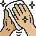 Hand Wiping Towel Clean Icon