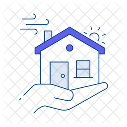 Hand With A House  Icon