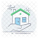 Hand With A House Homeownership Support Expert Guidance Icône
