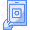Hand With A Tablet For Online Applications Digital Application Online Process Icon
