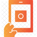 Hand With A Tablet For Online Applications Digital Application Online Process Symbol