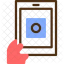 Hand With A Tablet For Online Applications  Icon