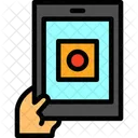Hand With A Tablet For Online Applications Digital Application Online Process Icon
