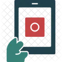 Hand With A Tablet For Online Applications Digital Application Online Process Icon
