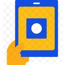 Hand With A Tablet For Online Applications Digital Application Online Process Icon