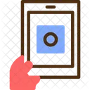 Hand With A Tablet For Online Applications Digital Application Online Process Icon