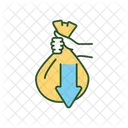 Hand with bag  Icon
