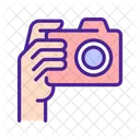 Hand with camera  Icon