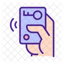 Hand with car remote starter  Icon