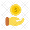 Hand with Dollar  Icon