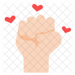 Hand with heart  Icon