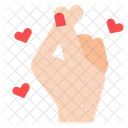 Hand with heart  Icon
