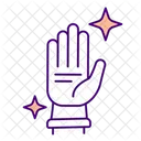 Hand with latex gloves  Icon