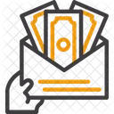 Hand With Money For Salary Icon