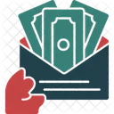 Hand With Money For Salary Icon