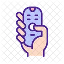 Hand with remote control  Icon