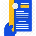Hand With Resume Application Resume Submission Icon