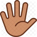 Hand with splayed fingers  Icon