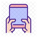 Hand with tablet  Icon