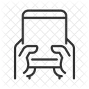 Hand Tablet Touchpad Icon