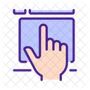 Hand Touchpad Device Icon